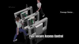 Посмотреть демо-версию ES2216 Автоматические электронные ворота с откидным барьером безопасности для школьных стадионов
